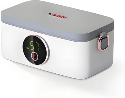 Elektrische Lunchbox - Voedselverwarmer - 1L - 16000mAh Oplaadbare Draadloze Verwarmde Lunchbox voor Kantoor - Reizen - Auto