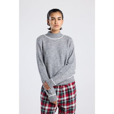 America Today Kath Grey Melange Maat: S | Sweaters Outlet | Dames | Grijs