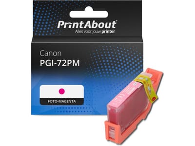 PrintAbout huismerk Inktcartridge PGI-72PM Foto-magenta Geschikt voor Canon