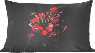 Sierkussens - Kussentjes Woonkamer - 60x40 cm - Bloemen - Boeket - Sierlijk