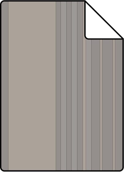 Proefstaal Origin Wallcoverings behang strepen taupe en glanzend brons - 26,5 x 21 cm - 346226-S