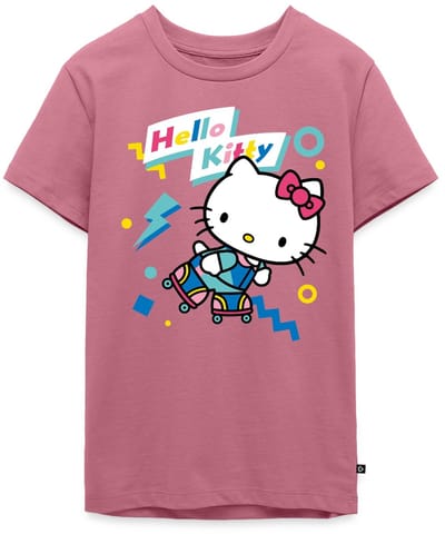 Hello Kitty Jaren 90 Stijlen Met Rolschaatsen Premium T-Shirt Tiener