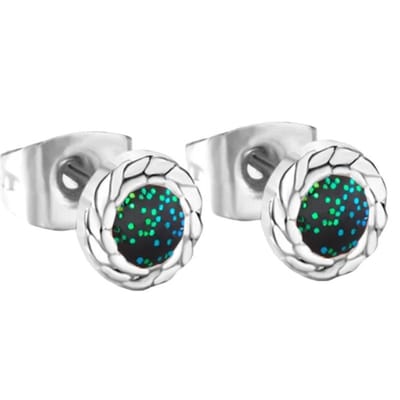Aramat Jewels | Oorbellen | Glitter Oorbellen van Roestvrij Staal | Goudkleurig / Roze | | | | Kinderen, Volwassenen | Verkleurd niet