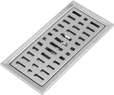 Rechthoekige lineaire afvoer voor douche en keuken, roestvrij staal, 20x10 cm, waterafvoer, vloerafvoer, badkameraccessoires