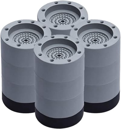Vibratie Wasmachine Onderdelen, Antivibratie Voeten voor Wasmachines, Rubber Pads en Geluidsdemping voor Stabiele Installatie