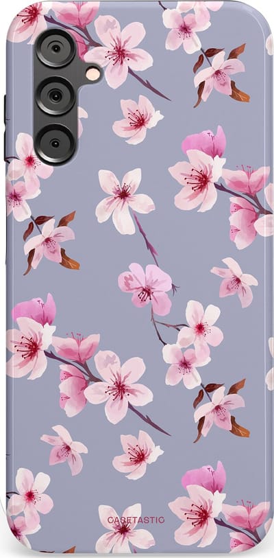 Casetastic Hoesje Geschikt voor Samsung A14 (5G/4G) - Stijlvolle Beschermende Duo-layer Case - Bloemsem Bries