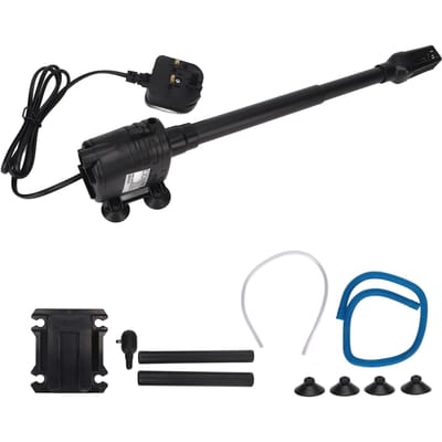 Aquarium Filterpomp 3 in 1 Circulatie Filtratie Zuurstofvoorziening Stil Vistank Dompelbaar Water black