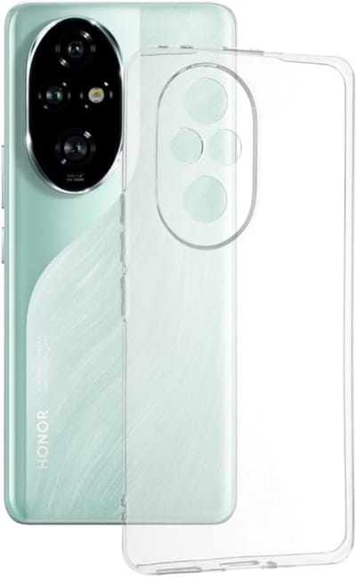 Hoesje geschikt voor HONOR 200 Pro - Techsuit Clear Silicone Back Cover - Transparant