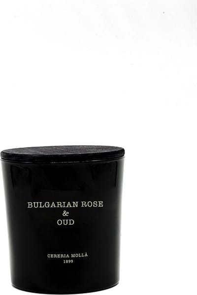 Cereria Mollà 1899- Geurkaars XL 600 gram- Bulgarian Rose & Oud- 3 wiek/lont