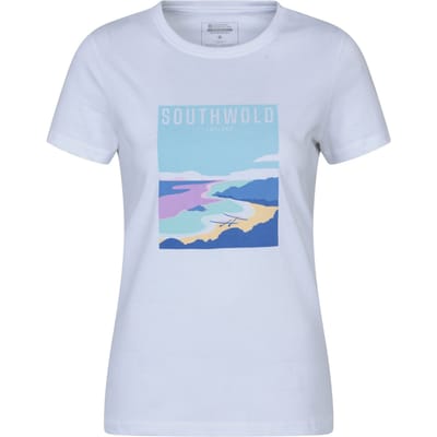 Mountain Warehouse Dames Southwold Korte Mouwen T-Shirt (Wit)