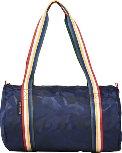 Caramel & Cie Weekendtas/Duffelbag - Vlinder Camo Blauw