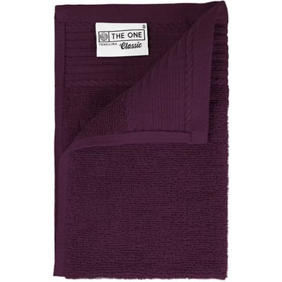 The One Towelling Classic Gastendoek - 30 x 50 cm - Kleine handdoek - Hoge vochtopname - 100% Gekamd katoen - Pruim