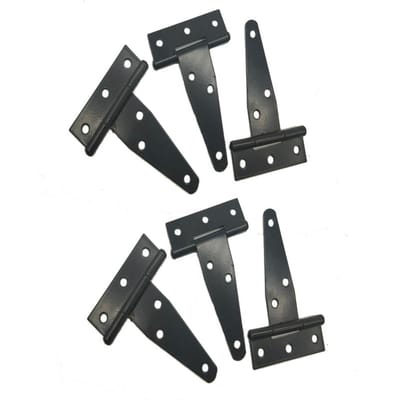 6 STUKS 7.9in Gegalvaniseerd T Scharnier Sleuf Driehoekige Scharnieren Lager Deur Vervangend Scharnier