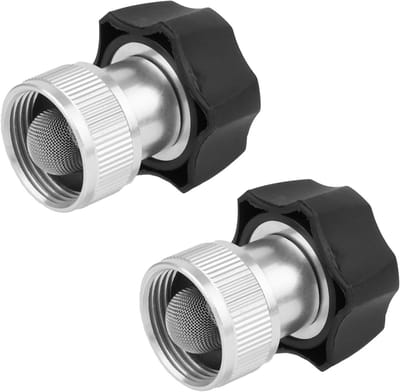 2 Stuks Elektrische Hogedrukreiniger Koppeling, 3/4 Inch Slangconnector van Aluminium, Tuinslang Adapter en Aansluitstukken voor Efficiënte Reiniging
