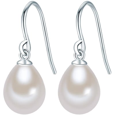 Valero Pearls Valero Pearls Parel oorbellen Sterling zilverkleurig Gekweekte zoetwaterparels wit