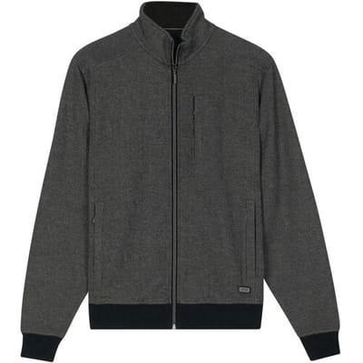 Baileys Vest Sweat Cardigan Zip Two Color 2-Tone Jaqcuard Kitt / male
