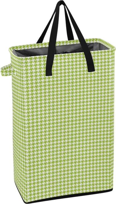 Wasmand met handvat - Vuilnisbak kleding - Ruimte besparen - Vrijstaand ontwerp - 59.9 x 19.6 x 39.9 cm