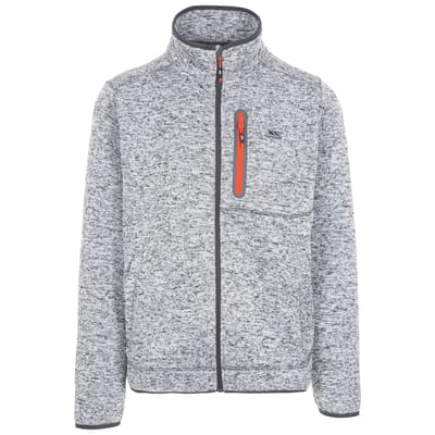 Trespass fleecejas/fleecepullover Bingham - Herenfleece At300 grijs gemêleerd