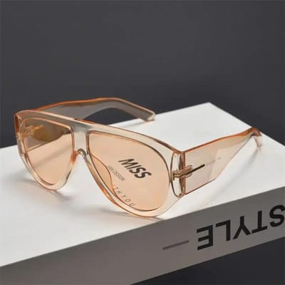 Nieuwe Vintage Luxe Oversized Piloten Zonnebril Dames Heren Groot Montuur Winddicht Punk Zonnebril UV400