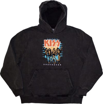 Kiss - Destroyer 3D Logo Hoodie/trui - S - Grijs