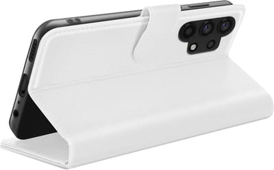 Zanae, Hoesje geschikt voor Galaxy A32 4G - Wallet Case & Magneetsluiting, Wit