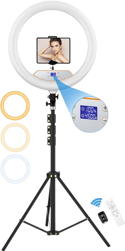 Ringlamp met Statief - Ring Light - Verstelbaar - Led Verlichting