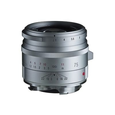 VoigtlÃ¤nder APO-Skopar 2,8/75 mm-objectief  Leica M zilver