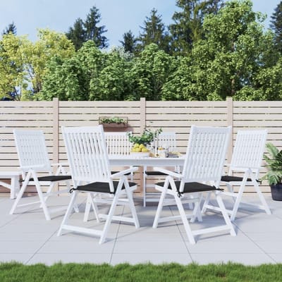 Tuinstoelkussens - Zitkussens Set - Comfortabel Zitten - Waterafstotend Oxford - 50 x 50 cm - Zwart