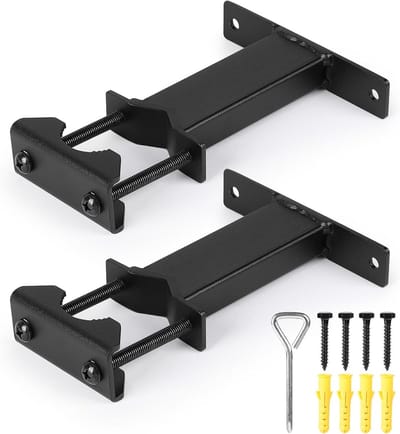 Set van 2 Parasolhouders met Dubbele Klemmen voor Stokken, V-Buckets en Tube Houder 25-58 mm voor Satellietschotel, DVB-T2 en Zonneschaduw