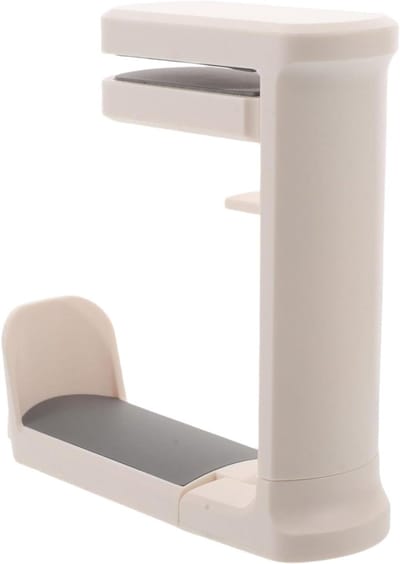 Onder Tafel Houder - Koptelefoon Hanger - Bureau Organisatie - Ruimtebesparend Ontwerp - 13 x 13 x 4 cm - Wit