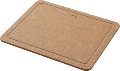 Combekk Snijplank met sapgeul Medium - 100% Gerecycled - Microplasticvrij - Antibacterieel - Vaatwasserbestendig - 20 x 30 cm - naturel
