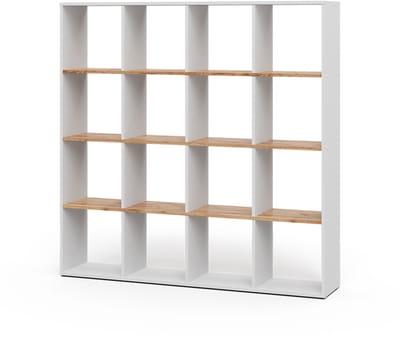 Vicco Karree Ruimteverdeler – 142.4 x 143 cm Eik wit/goud