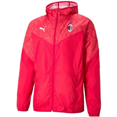 Puma AC Milan 2020-21 Heren Rood Warmup Jacket