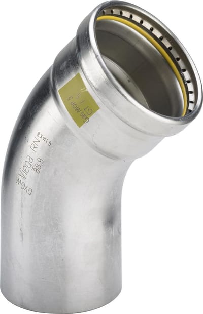 Viega Sanpress Inox G XL-bocht 45 graden, d 108,0mm roestvrij staal model 0226.1XL, 578329