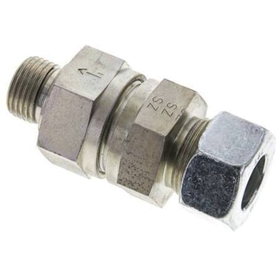 18L (M26x1.5) & G1/2'' Regeling-In Elektrolytisch verzinkt Stalen Terugslagklep Snijring Buitendraad 1-160 bar ISO 8434-1