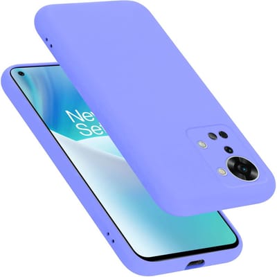 Cadorabo Hoesje geschikt voor OnePlus Nord 2T in LIQUID LICHT PAARS - Beschermhoes gemaakt van flexibel TPU silicone Case Cover