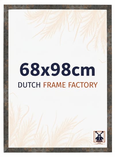 Fotolijst 68x98 cm - MDF - Geoxideerd Metaal - Benno