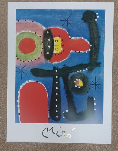 poster Verkerke Miró - Peinture 60 x 80 cm