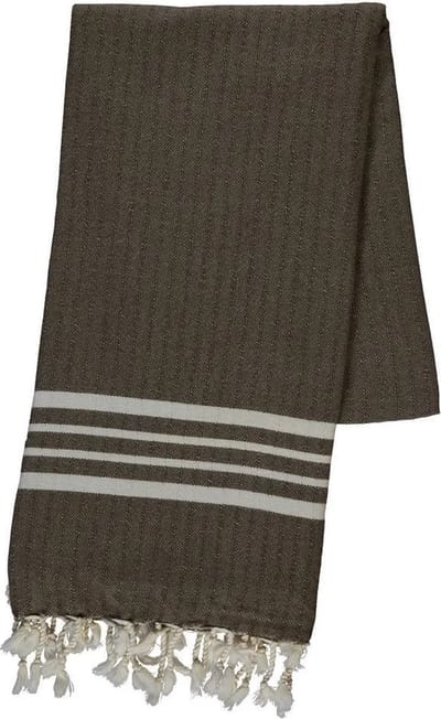 Lalay - Hamamdoek Krem Sultan Khaki 180x100cm - khaki - 180 - 100 - Strandlaken - Saunadoek - Saunalaken - Omslagdoek - Stranddoek - Reishanddoek - Plaid - Zwem Handdoek - Sneldrogende Handdoeken