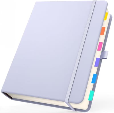 Notitieboek Grid, 100g Geruit Papier Agenda Harde Kaft Lichtpaars