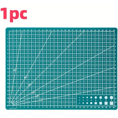 1pc Tapis de coupe rotatif A3 de précision pour projets en pâte à modeler d'examen, couture et loisirs créatifs - Matériau PP durable avec marquages de mesure et mécanisme rotatif A3