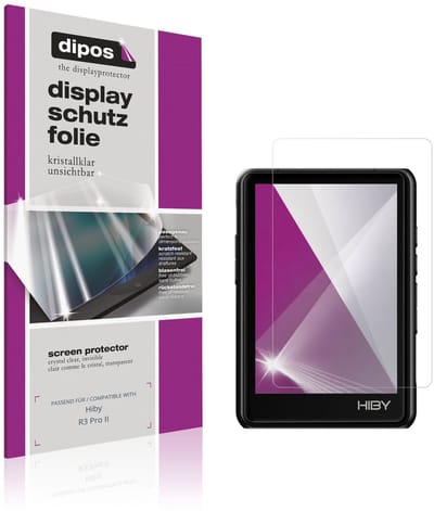 dipos – 4x Beschermfolie geschikt voor Hiby R3 Pro II | Krasbestendige & heldere Screenprotector Ultra-Thin