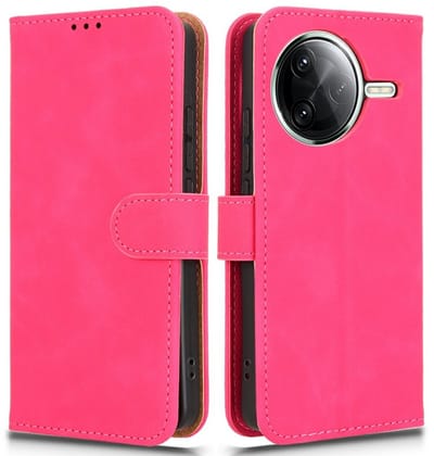Coverup Hoesje - Geschikt voor Xiaomi Poco F7 Pro / F7 Ultra Hoesje - Coverup Book Case - Roze