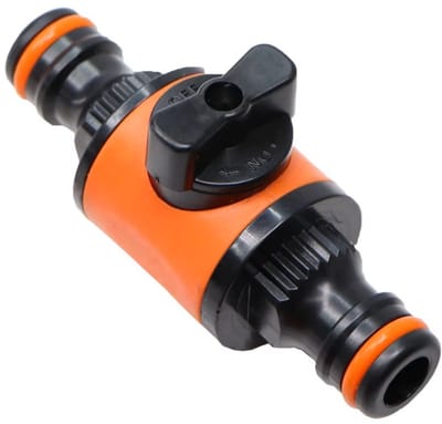 Han-Bar® 16 mm Gelijke Tuinslang - Afsluitklep – Kunststof Snelkoppeling met Kraanadapter
