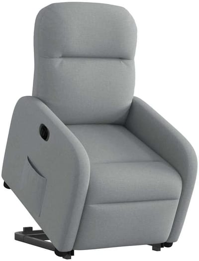 Sta-op-stoel elektrisch - Comfort stoel - Hulp bij opstaan - Elektrisch verstelbaar - Lichtgrijs