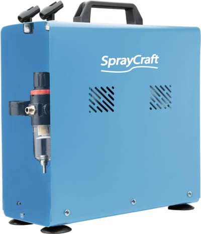 Model Craft Airbrushset - SP2200 SprayCraft - Pro Airbrush Compressor voor Hobby en Modelbouw Compressor