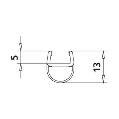 Kermi replacement glass seal vertical 6031696
