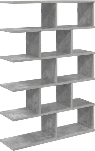 vidaXL - Wandplank - Betongrijs - 70 - x - 20 - x - 100 - cm - Bewerkt - hout