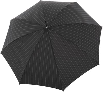 doppler Manufaktur Paraplu Diplomat Orion Milano Black Stipes Zwart