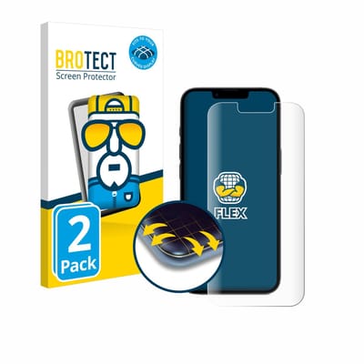 BROTECT - Screenprotector voor Apple iPhone 16e / 17e - Folie Beschermfolie transparant volledig dekking - 2 Stuks